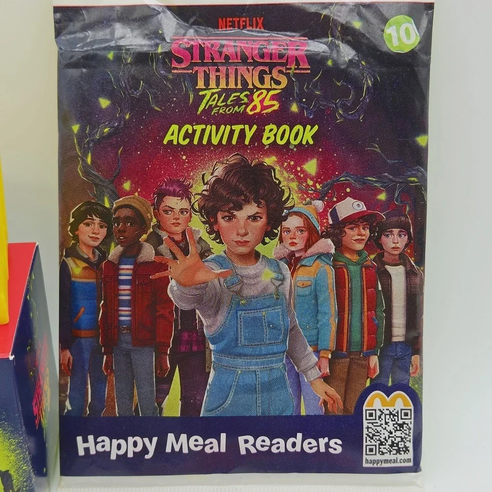 McDonalds 2026 Netflix Stranger Things Eleven Figure Happy Meal Stickers Book